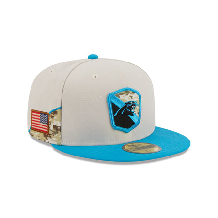 Carolina Panthers 2023 Salute to Service 59FIFTY Fitted Hat