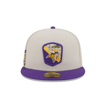 Minnesota Vikings 2023 Salute to Service 59FIFTY Fitted Hat