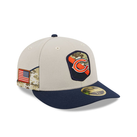 Chicago Bears 2023 Salute to Service Low Profile 59FIFTY Fitted Hat