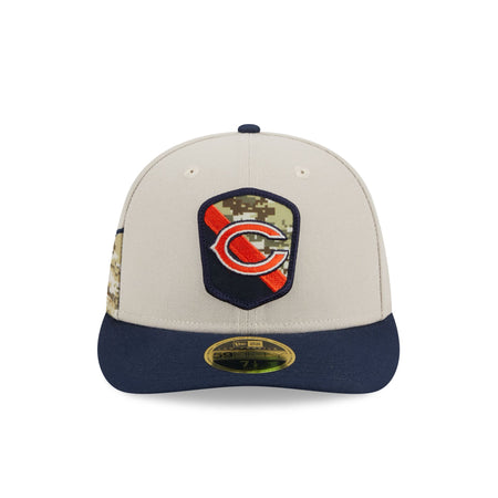 Chicago Bears 2023 Salute to Service Low Profile 59FIFTY Fitted Hat