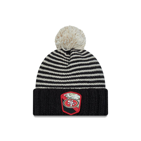 San Francisco 49ers 2023 Salute to Service Women's Pom Knit Hat