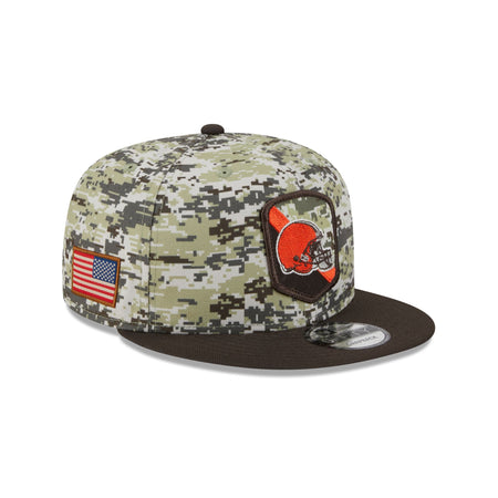 Cleveland Browns 2023 Salute to Service Camo 9FIFTY Snapback Hat