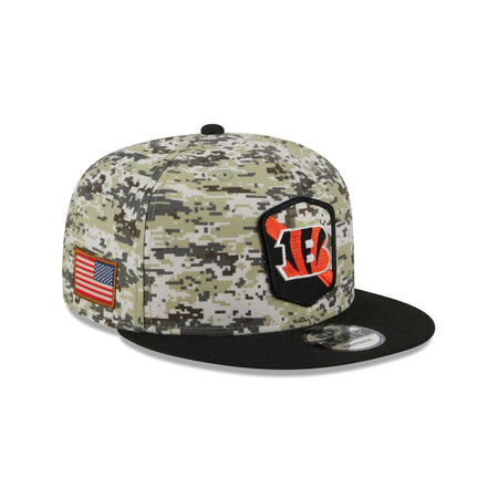 Cincinnati Bengals 2023 Salute to Service Camo 9FIFTY Snapback Hat