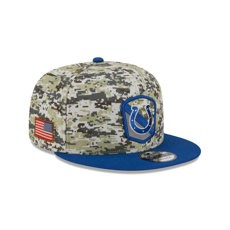 Indianapolis Colts 2023 Salute to Service Camo 9FIFTY Snapback Hat