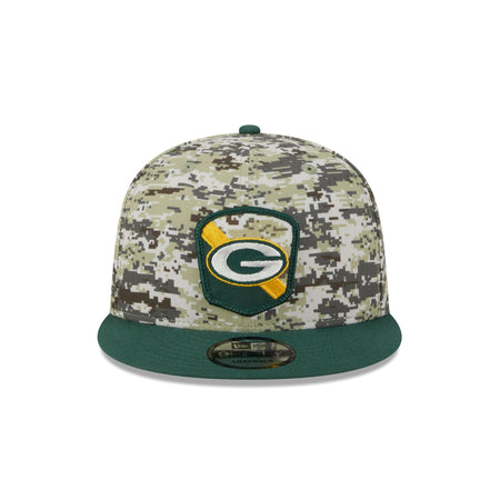 Green Bay Packers 2023 Salute to Service Camo 9FIFTY Snapback Hat