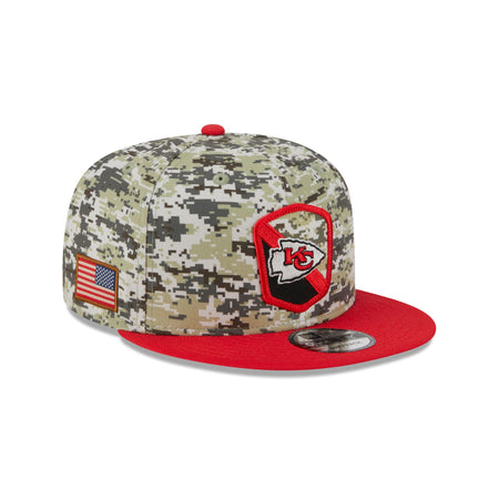 Kansas City Chiefs 2023 Salute to Service Camo 9FIFTY Snapback Hat