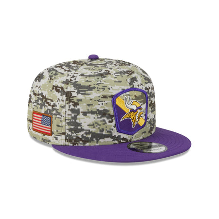 Minnesota Vikings 2023 Salute to Service Camo 9FIFTY Snapback Hat
