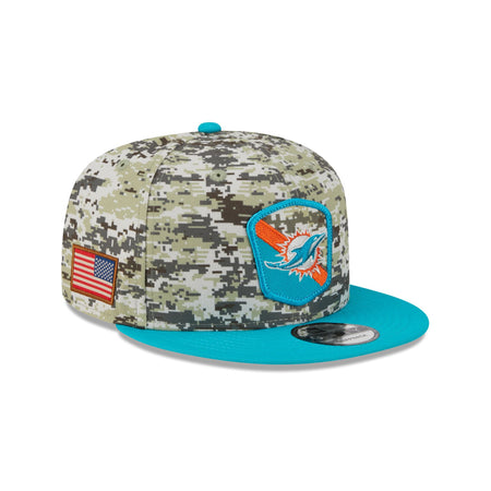 Miami Dolphins 2023 Salute to Service Camo 9FIFTY Snapback Hat