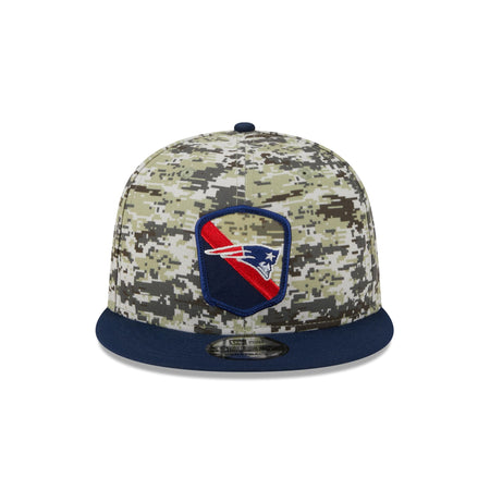New England Patriots 2023 Salute to Service Camo 9FIFTY Snapback Hat