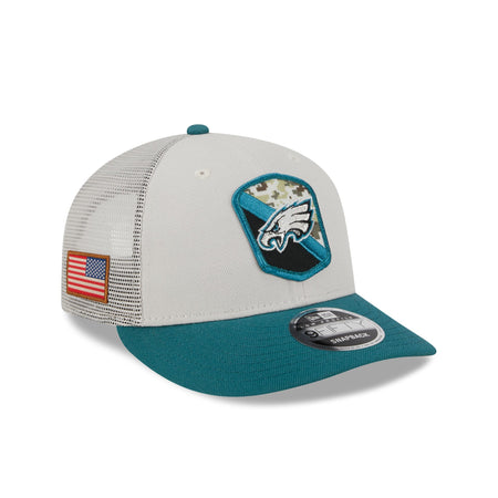 Philadelphia Eagles 2023 Salute to Service Low Profile 9FIFTY Snapback Hat