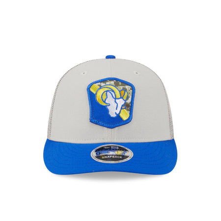 Los Angeles Rams 2023 Salute to Service Low Profile 9FIFTY Snapback Hat