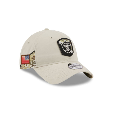 Las Vegas Raiders 2023 Salute to Service 9TWENTY Adjustable Hat