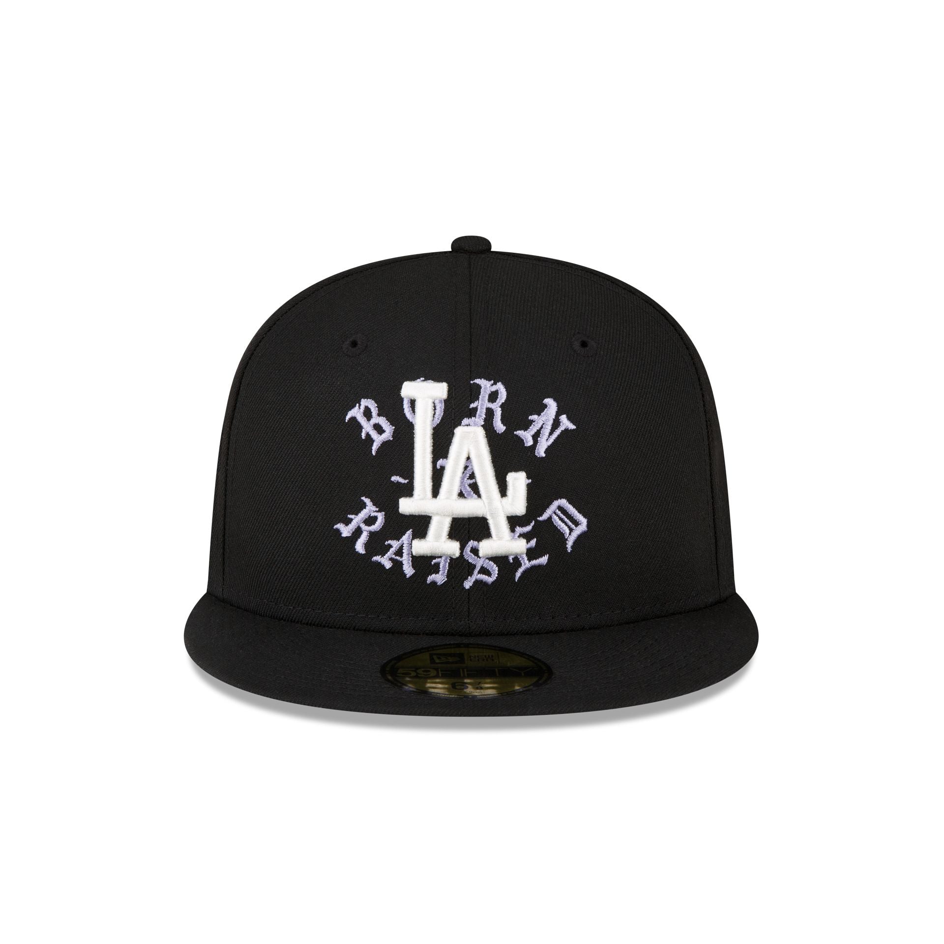 Born X Raised Los Angeles Dodgers Black 59FIFTY Fitted Hat