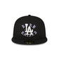 Born X Raised Los Angeles Dodgers Black 59FIFTY Fitted