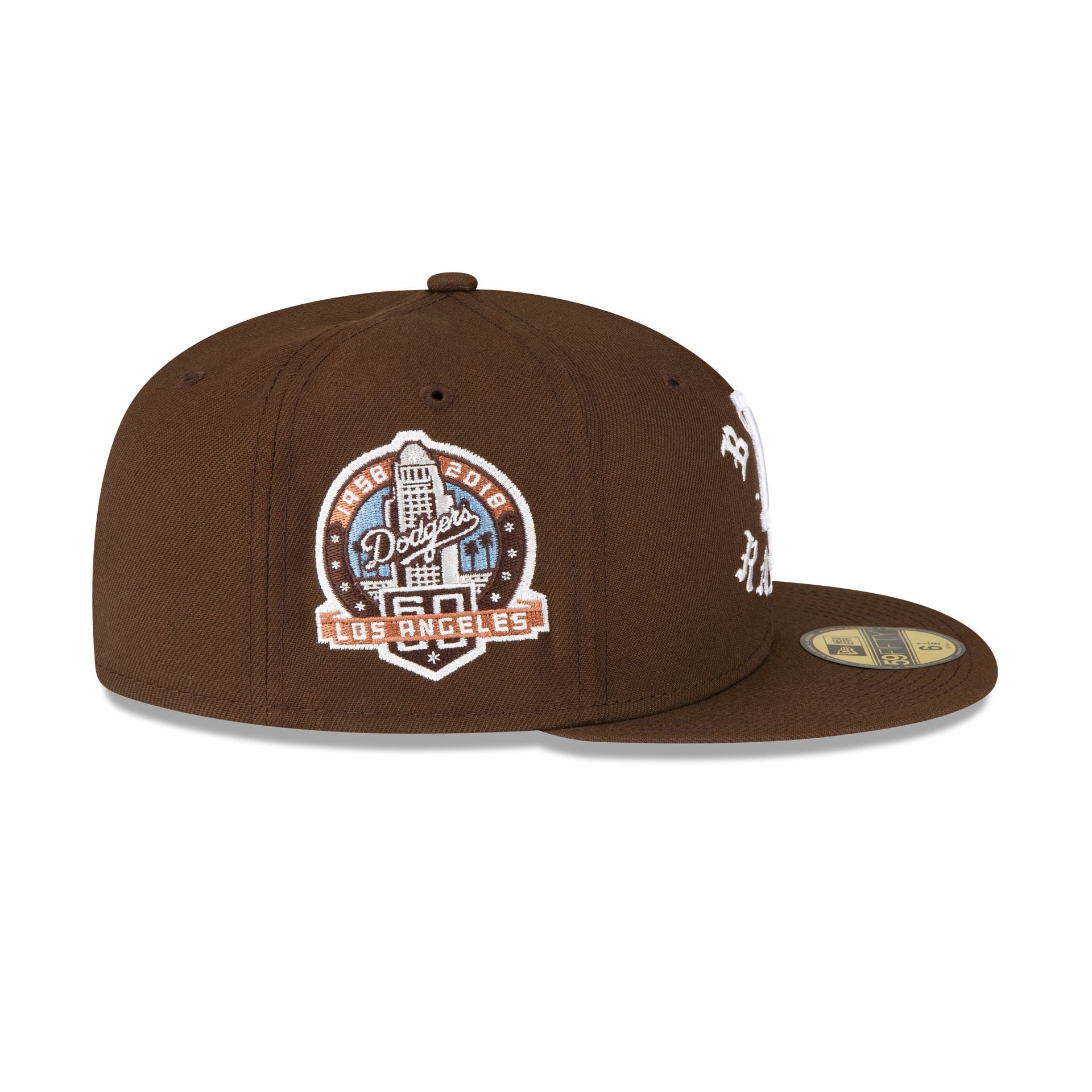Born X Raised Los Angeles Dodgers Brown FIFTY Fitted