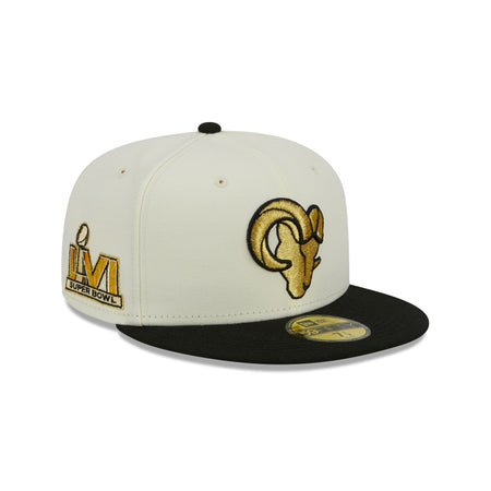 New Era Los Angeles Rams Royal/Gold Super Bowl LVI Letterman 59FIFTY Fitted  Hat