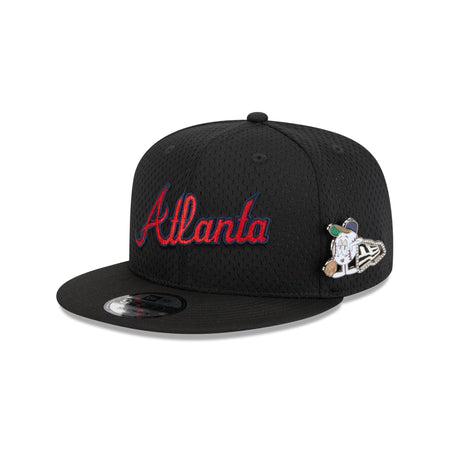 Atlanta Braves Post-Up Pin 9FIFTY Snapback Hat