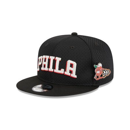 Philadelphia 76ers Post-Up Pin 9FIFTY Snapback Hat