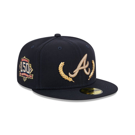 Atlanta Braves Gold Leaf 59FIFTY Fitted