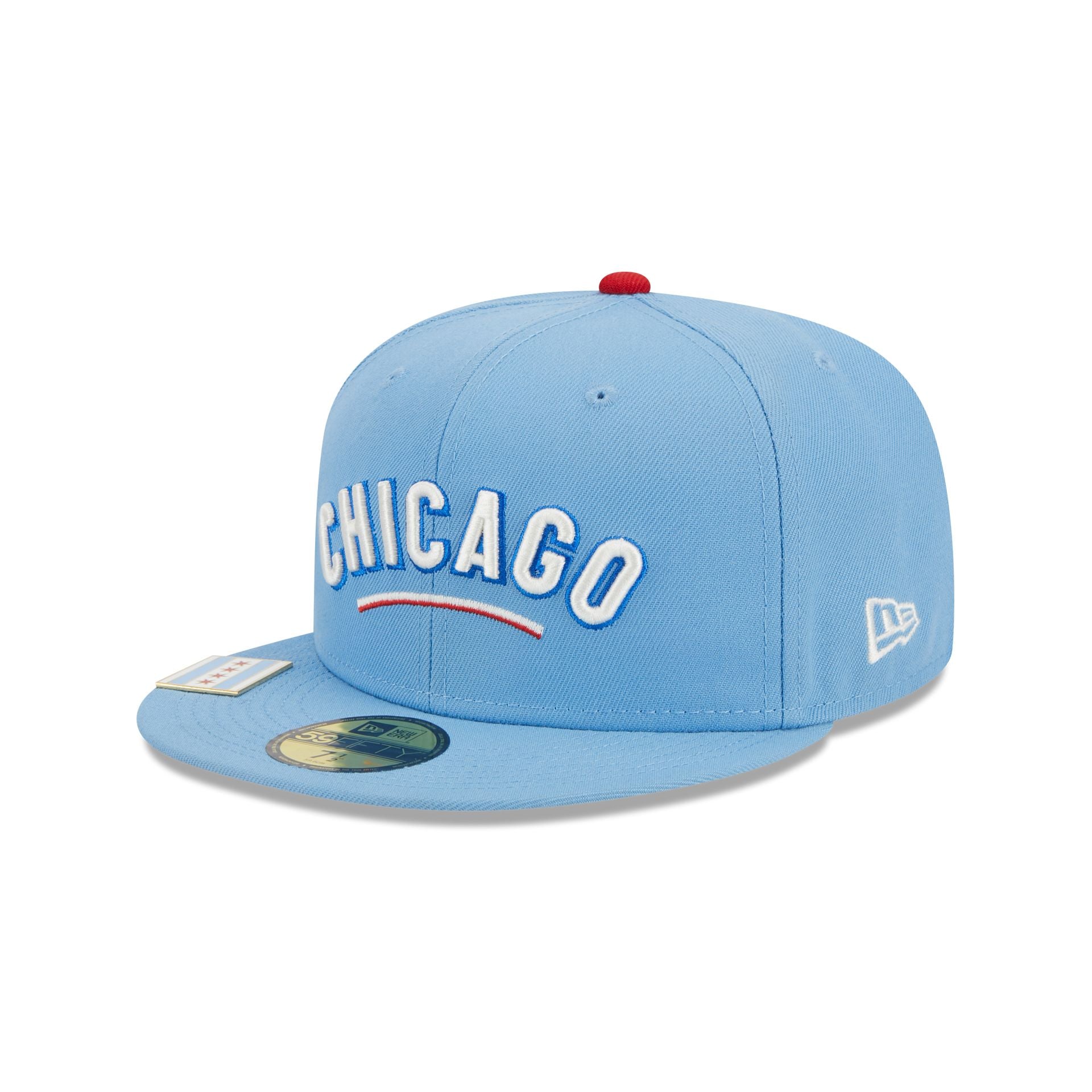 Men’s Chicago Cubs Royal All Over Flag 59FIFTY Fitted Hats