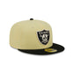 Las Vegas Raiders Soft Yellow 59FIFTY Fitted Hat