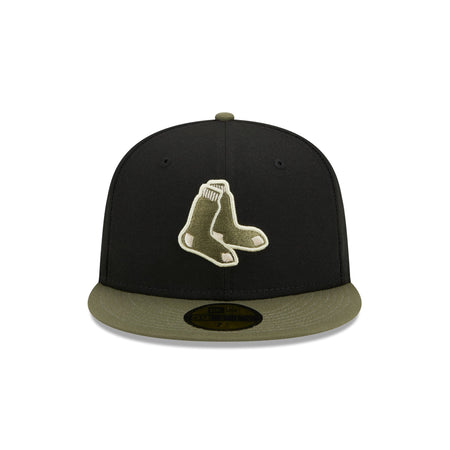 Boston Red Sox Khaki Green 59FIFTY Fitted Hat