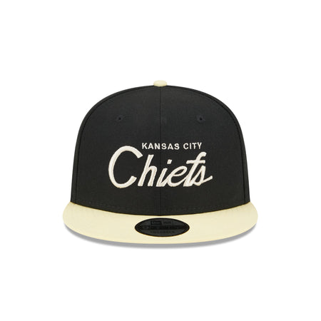Kansas City Chiefs Pale Yellow Visor 9FIFTY Snapback Hat
