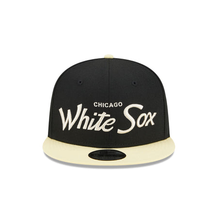 Chicago White Sox Pale Yellow Visor 9FIFTY Snapback Hat