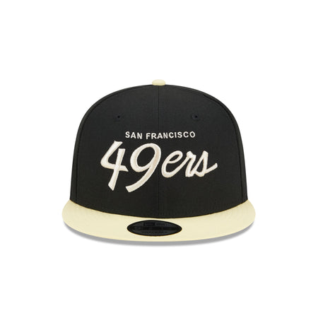 San Francisco 49ers Pale Yellow Visor 9FIFTY Snapback Hat