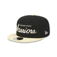 Golden State Warriors Pale Yellow Visor 9FIFTY Snapback Hat