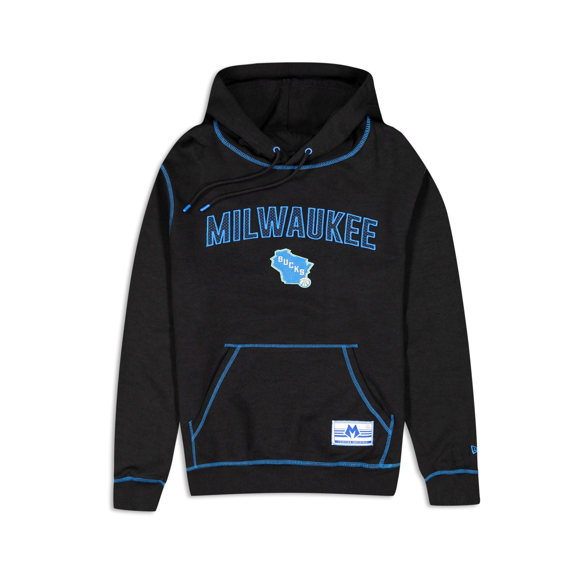 New Era NBA City Edition Milwaukee Bucks Hoodie Sweatshirt S / Black