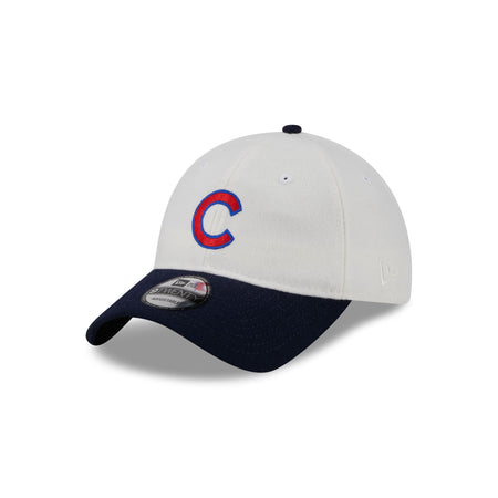 Chicago Cubs Plaid 9TWENTY Adjustable Hat