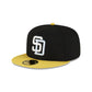 San Diego Padres Chartreuse Visor 59FIFTY Fitted Hat