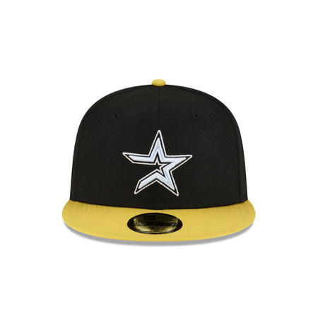 Houston Astros Chartreuse Visor 59FIFTY Fitted Hat