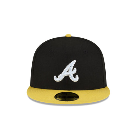 Atlanta Braves Chartreuse Visor 59FIFTY Fitted Hat
