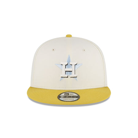 Houston Astros Chartreuse Chrome 9FIFTY Snapback Hat