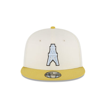Oilers Chartreuse Chrome 9FIFTY Snapback Hat