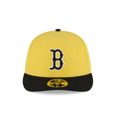 Boston Red Sox Chartreuse Crown Low Profile 59FIFTY Fitted Hat