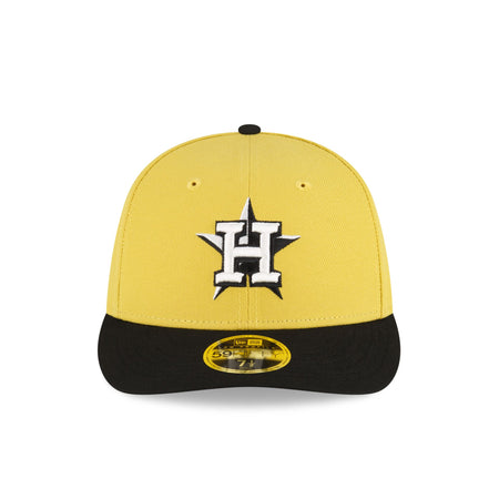 Houston Astros Chartreuse Crown Low Profile 59FIFTY Fitted Hat