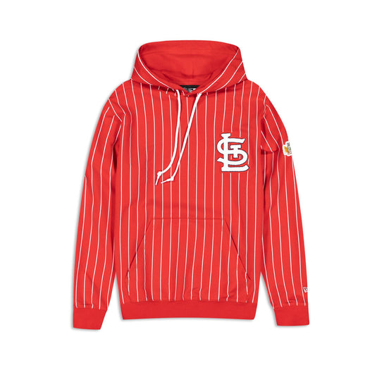 St. Louis Cardinals Logo Select Pinstripe Hoodie - New Era Cap