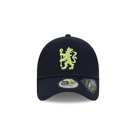 Chelsea FC Navy 9FORTY A-Frame Trucker Hat