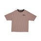 New Era Cap Essential Brown Pinstripe Oversized T-Shirt
