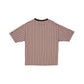 New Era Cap Essential Brown Pinstripe Oversized T-Shirt