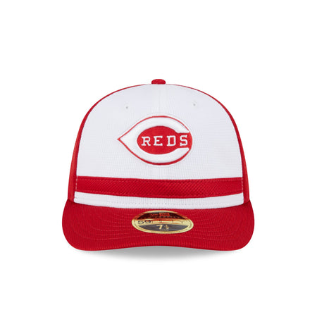 Cincinnati Reds 2024 Batting Practice Low Profile 59FIFTY Fitted Hat