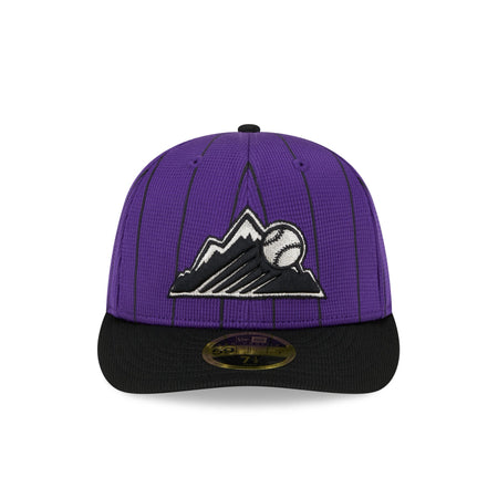 Colorado Rockies 2024 Batting Practice Low Profile 59FIFTY Fitted Hat