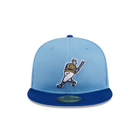 Milwaukee Brewers 2024 Batting Practice 59FIFTY Fitted Hat