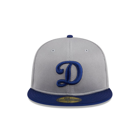Los Angeles Dodgers 2024 Batting Practice Gray 59FIFTY Fitted Hat