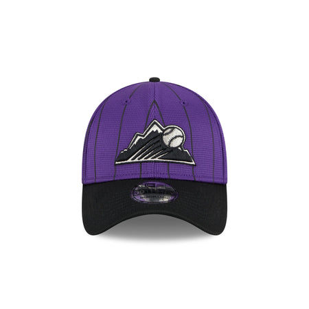 Colorado Rockies 2024 Batting Practice 39THIRTY Stretch Fit Hat