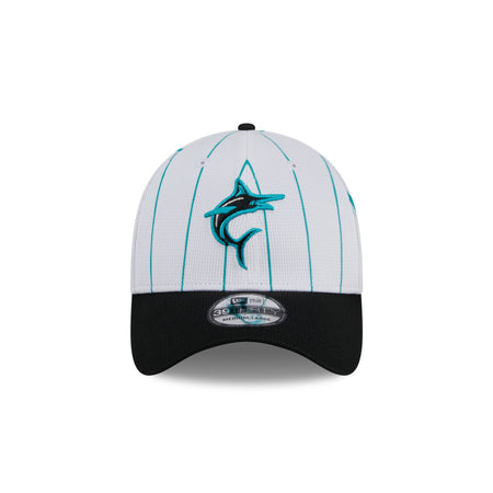 Miami Marlins 2024 Batting Practice 39THIRTY Stretch Fit Hat