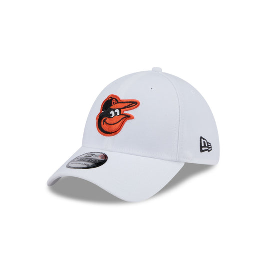 Baltimore Orioles Optic White 39THIRTY Stretch Fit Hat - New Era Cap